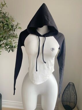 Otherplan Cropped Hoodie Long Sleeve Top S